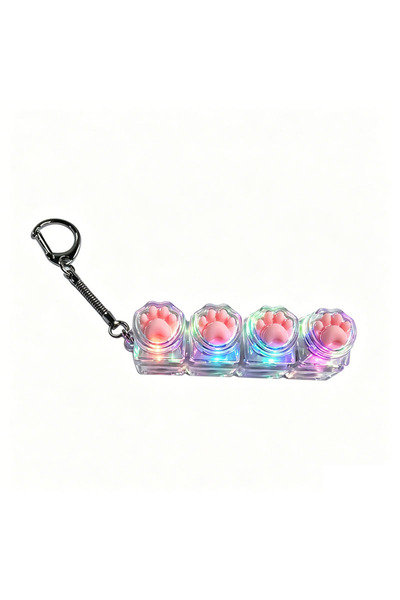 Choice C /Clickable Keyboard Keychain LED Light - Stress Anxiety Relief Fidge...