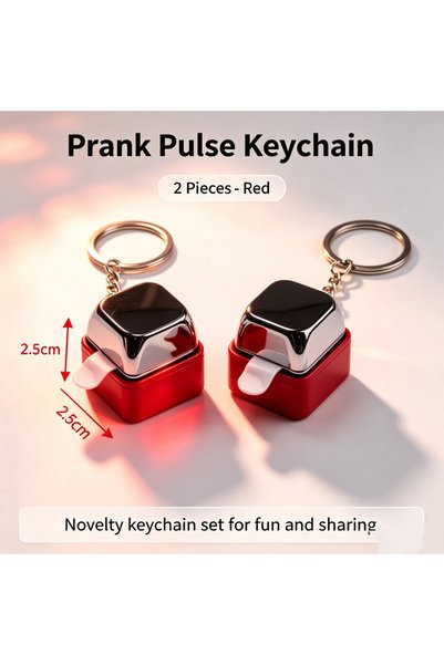 Choice red and black Electric Shock Electric Keyboard Keychain Street Trick N...
