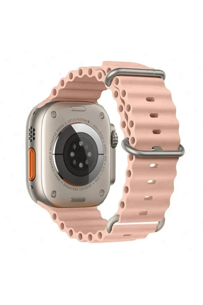 Choice S10-42mm 38 40 41mm powder with gray Ocean strap For Apple Watch Ultra...
