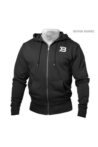 BETTER BODIES Black Jersey Hoodie