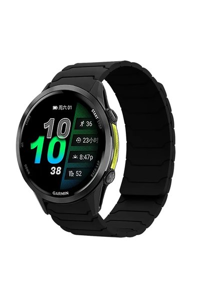 Choice Forerunner 265 Black 20/22mm Silicone Strap for Garmin Forerunner 570 ...