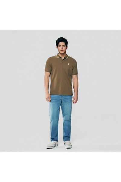Giordano Men's Slim Fit Embroidery Polo