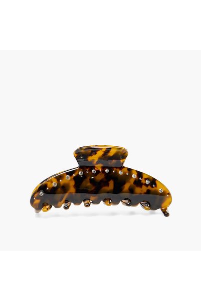 Lifestyle Curved Hair Clamp with Animal Print