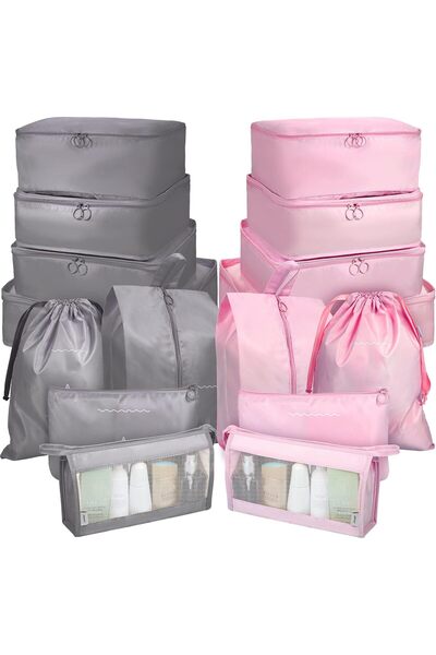 KASTWAVE 16 Set Packing Cubes Luggage Organizer Bags Travel Suitcases Organiz...