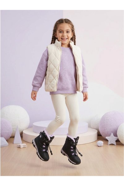 MARiE Children's Snow Boots with Fur-Lined Construction and Non-Slip Soles fo...