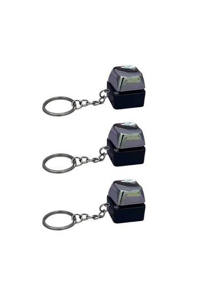 Choice 3PCs Black 1/2/3PCs Electric Shock Keyboard Keychain Street Trick Nove...