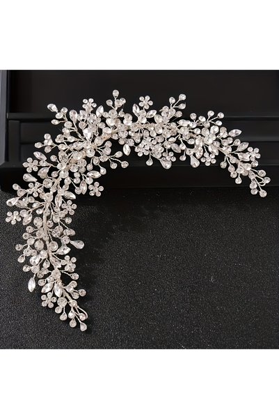 Choice Silver Luxury Crystal Rhinestone Headband Hairband For Women Party Bri...
