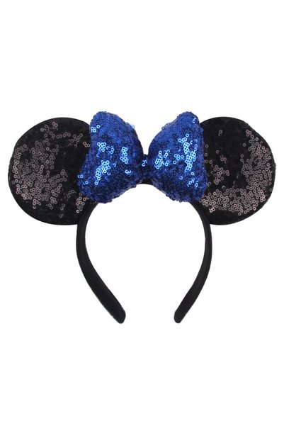 Choice 06 Amusement Park Mickey Headband, Minnie 3D Sequins, Bow Headband, Mi...