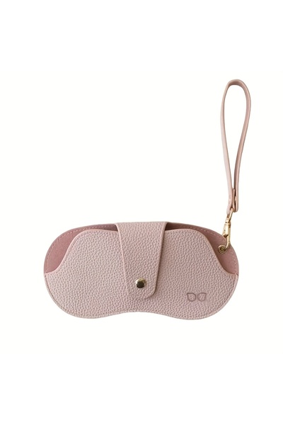 Choice Pink Soft Lychee Pattern PU Leather Glasses Bag Retro Sunglasses Case ...