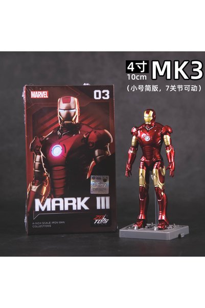 Choice مجسم شخصية آيرون مان الأصلي من ZD Toys، مقاس 3 و4 بوصات، موديلات MK1 و...