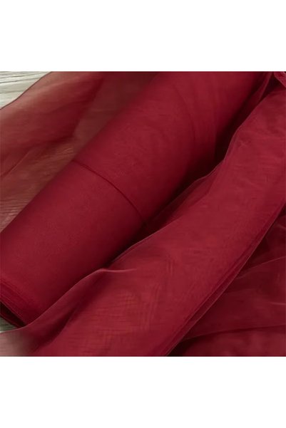 Choice 75X600cm Burgundy 6M Tulle Backdrop Arch Draping Sheer Backdrop Curtai...