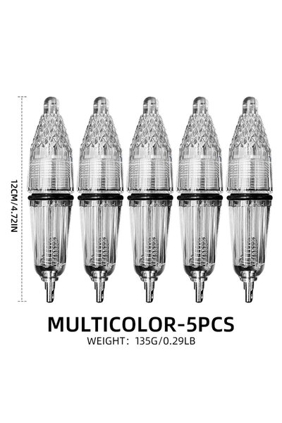 Choice Multicolour-S-5pcs ShareShark 5pcs LED Flashing Fishing Light AA Batte...