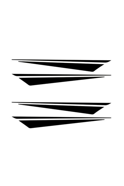 Choice black 1 Set Multicolor Slanted Stripe Waterproof Decals For Car Rims M...
