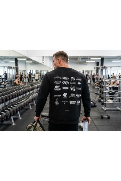 vanquish VQ MEN'S GRAPHIC BLACK SWEATSHIRT