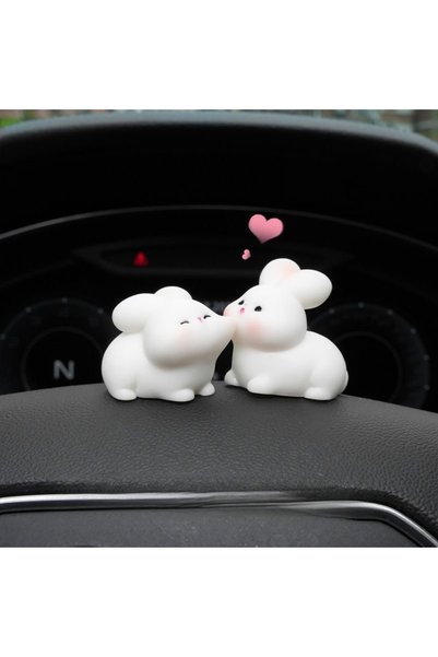 Choice r2p 2pcs Couple Animal Light Kiss Car Ornament Add Love Atmosphere, Re...