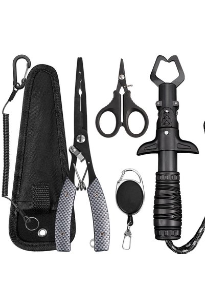 Choice black Stainless Steel Fishing Pliers, Saltwater Resistant Outdoor Fish...