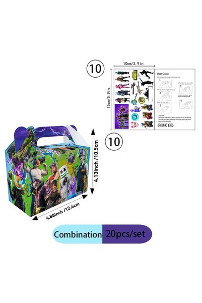 Choice Combination 20pcs Fortnight Combination Paper Box Colorful Themed Part...