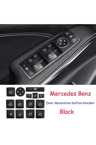 Choice B Car Window Lift Button Cover Sticker Switch Panel Styling for Merced...