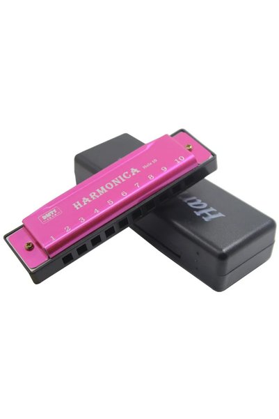 Choice Rose Red Harmonica Key of C 10 Hole Diatonic Harmonica C with Case for...
