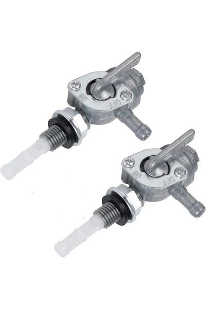 Choice Silver-2pcs 1/2pcs Gas Tank Fuel Switch Fuel Faucet Switch Shut Off Va...