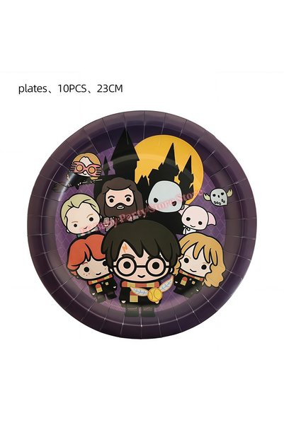 Choice 10pcs 9inch Plates Academy Magics Birthday Party Decoration Harries Bo...