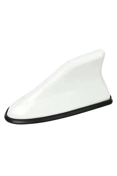 Choice white Universal Carbon Fiber Look Car Roof Top Mount Shark Fin Aerial ...