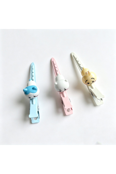 Choice No cardboard 3pcs A set 3pcs Chiikawa Hair Clips Cartoon Cute Bangs Cl...
