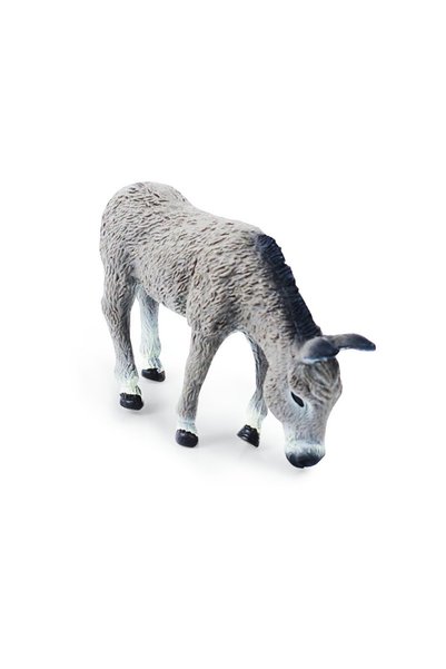 Choice B Simulation Grey Donkey Model Cute Animals Toy Action Figures Farm Pa...