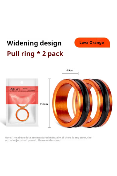 Choice Red Two PCS 1/2Pcs Aluminum Alloy Cable Ring Fast Line Cutting Anti-sl...