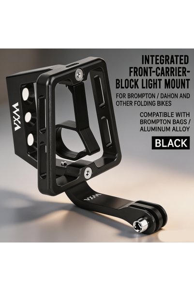 Choice black VXM Folding Bicycle, Pig-Nose Front Shelf, Rhinoceros Bag, CNC S...