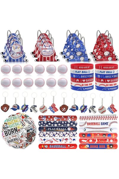 Andanna 146PCS Dinosaur Party Favors Kit Dino Party Bags Keychains Stampers S...