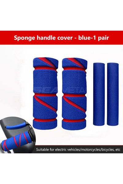 Choice Blue BLALION 4Pcs/set Motorcycle Handlebar Grip Universal Handle Bar C...