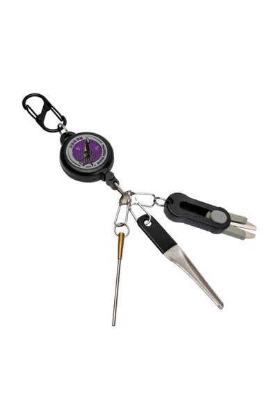 Choice PURPLE 4in1 Eging Fishing Kit Retractor 100cm Tape Measure Mini Line S...