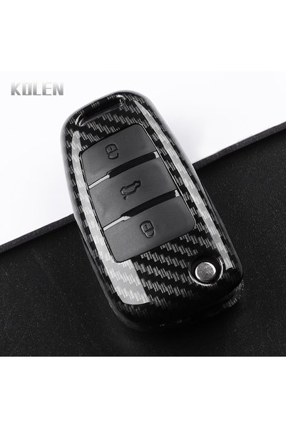 Choice Carbon only case ABS Carbon Fiber Style Car Key Case Cover For Audi A1...