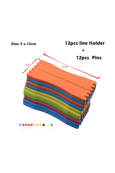 Choice Kit 24pcs 5x12cm 12Pcs Fishing Leader line Holder EVA Foam Winding Boa...