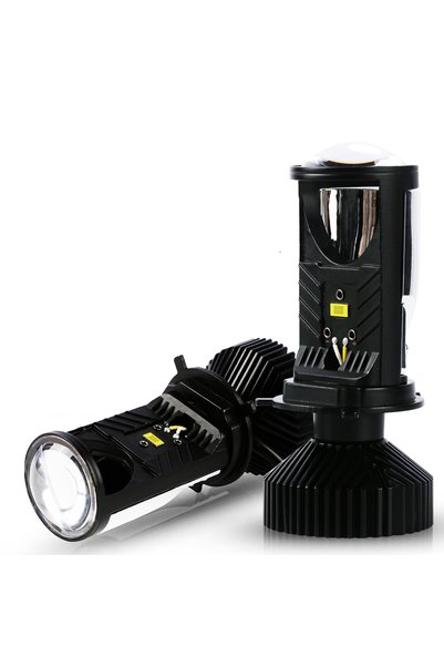 Choice H4/9003/HB2 Hi/Lo Left Hand Drive 2PCS H4 LED Lens Headlight 600000LM ...