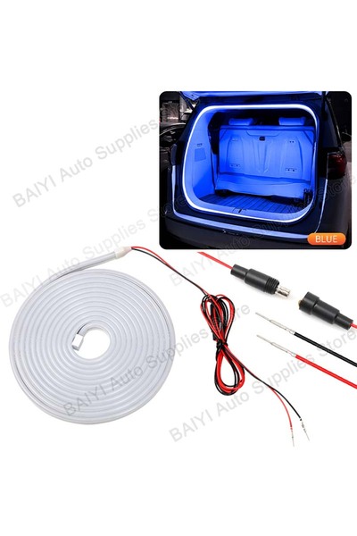 Choice 400cm ice lue Car Trunk Led Light Strip 200cm/400cm Flexible PVC Decor...