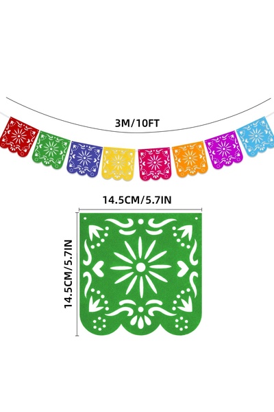 Choice 4PCS Square 1/4PCS Mexican Fiesta Party Decorations Banners - Cinco De...