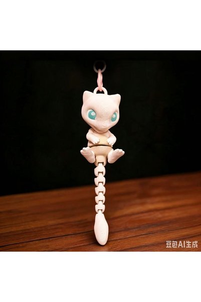 BANDAI 1pcs Pokémon Charmander 3D Printed Keychain with Movable Joints - Stre...