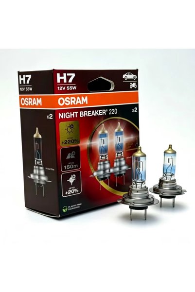 Choice H7 OSRAM Night Breaker 220 Car Lamps H4 H7 Halogen Headlight +220% Pow...