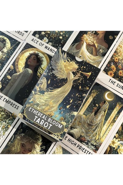 Choice Multicolor 78 Enigmatic Bloom Tarot Cards, the Complete Oracle Deck, S...