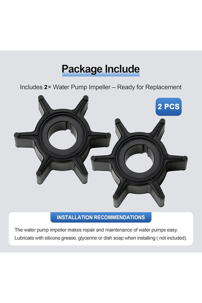 Choice 369-65021 47-161543 369-65021 2 Pcs Water Pump Impeller 47-161543 for ...