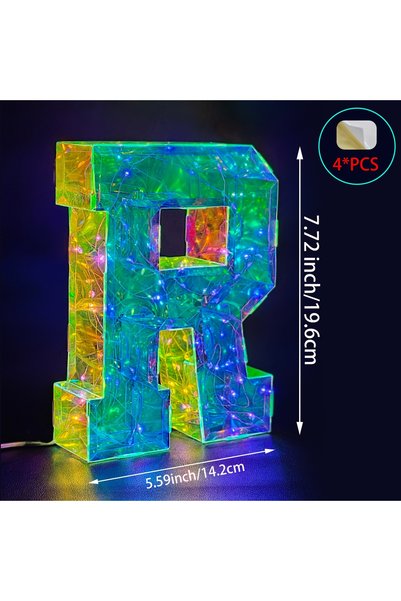 Choice R Multicolor LED Marquee Letters & Numbers, Glam Style with Dual Power...