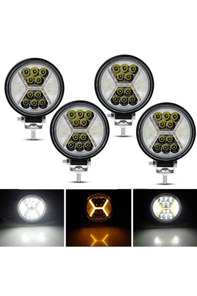 Choice 4pc 4 Inch LED Work Light Bar Offroad Spotlights 12-24V Led Headlights...