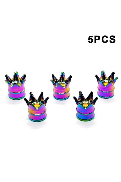 Choice A19 4/5Pcs Anodized Aluminum Tire Valve Caps Anti Rust Leak Proof Dust...