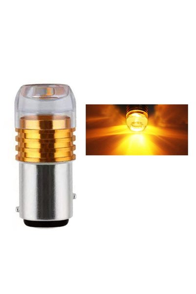 Choice 2Pcs YELLOW 2Pcs Strobe Flashing Light Turn Signals Blink Brake Bulb 1...