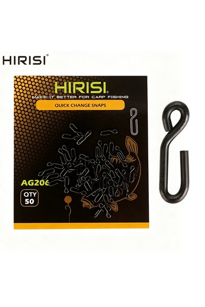 HIRISI 100pcs AG206 100Pcs Carp Fishing Speed Link Quick Change Hook Snap Cli...
