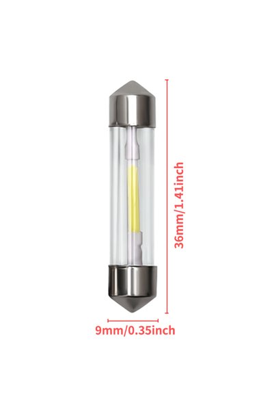 Choice 6000K white 4 pieces 36mm 4pcs Led Festoon 31MM 36MM 39MM 41MM C5W C10...
