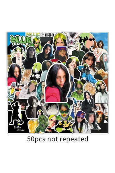 Choice universal 1 50PCS Billie Eilish Stickers Graffiti Stickers DIY Diary P...