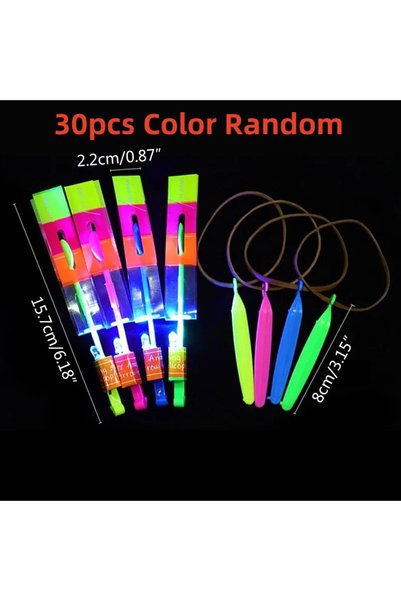 Choice 30 قطعة لعبة صاروخ فلاش خارجية مع أضواء LED، لعبة طائرة هليكوبتر تعمل ...
